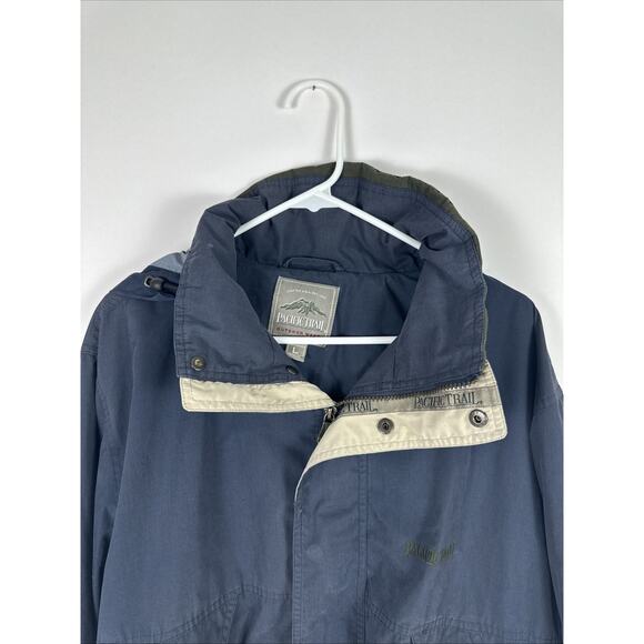 Pacific Trail Zip Up Hooded Jacket Dark Blue Size Large - Picture 2 of 8